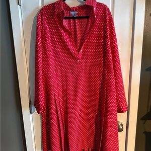 Draper James Red and White Polka Dot Dress